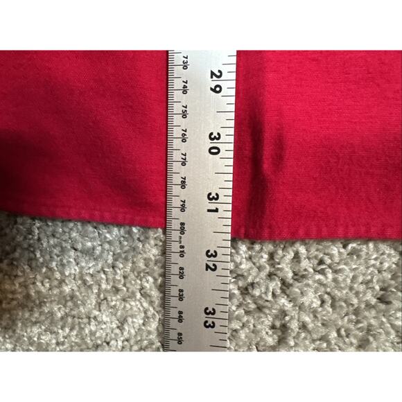 Vintage St Johns Bay Shirt Mens X-Large Red Chamois Cloth Button Up Made USA 90s - Picture 7 of 11